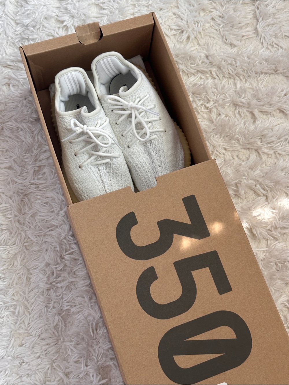 Yeezy Boost 350 v2 Infant White Knit Low-Top Sneakers size US10